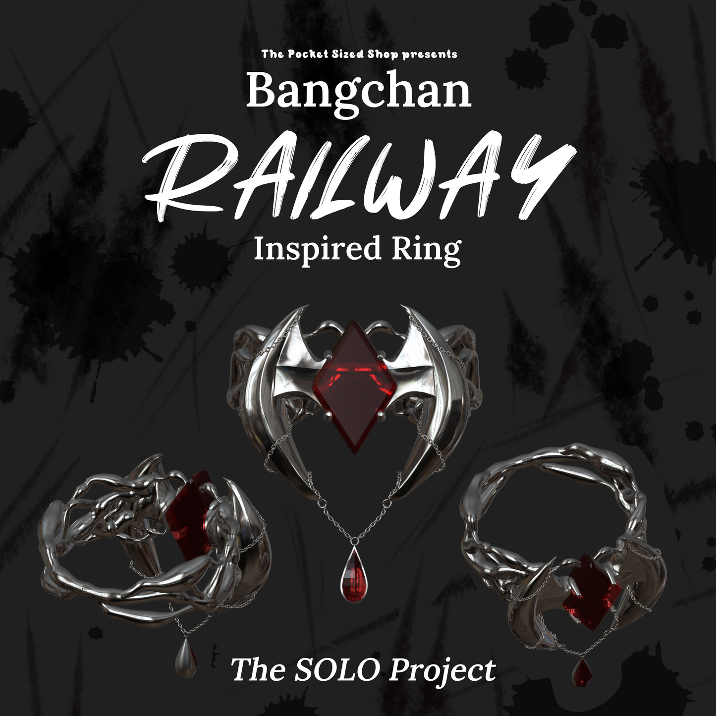 SKZ "RAILWAY" Bangchan Inspired ring