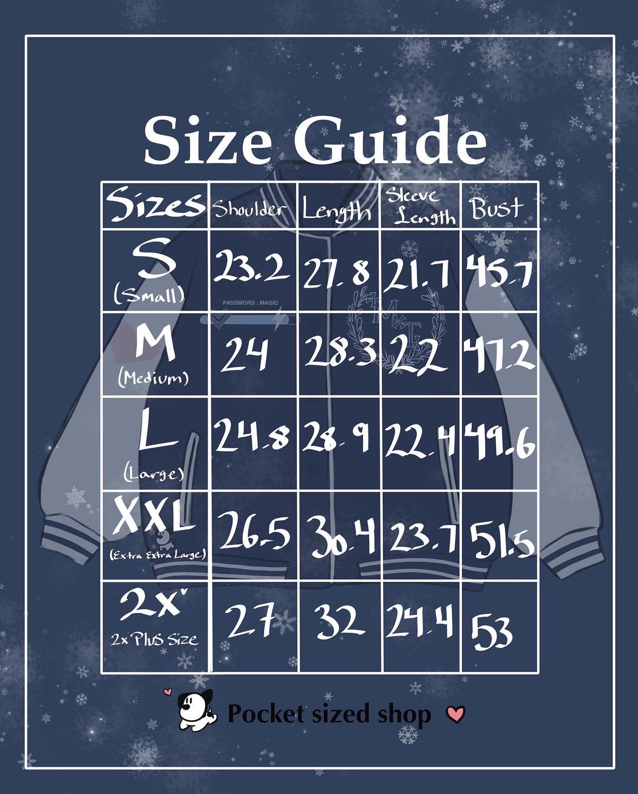 Veste de style universitaire TXT Freeze