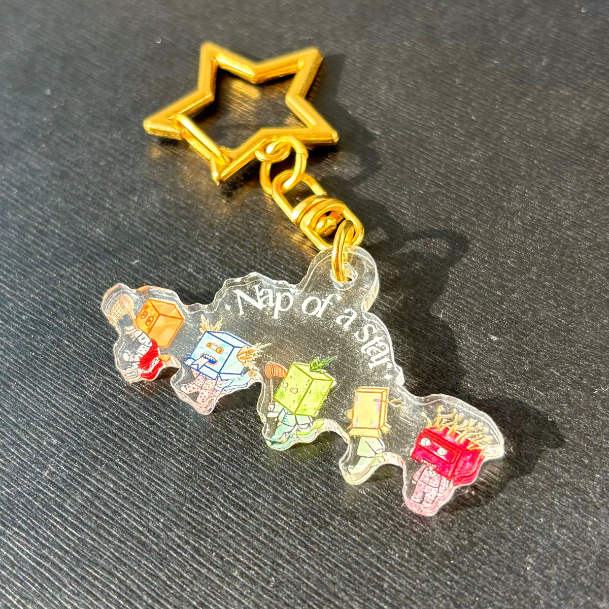 Nap of a Star keychain