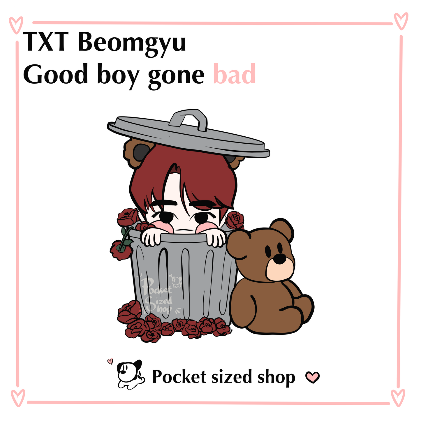 TXT Beomgyu Good Boy gone Bad Épingle en émail