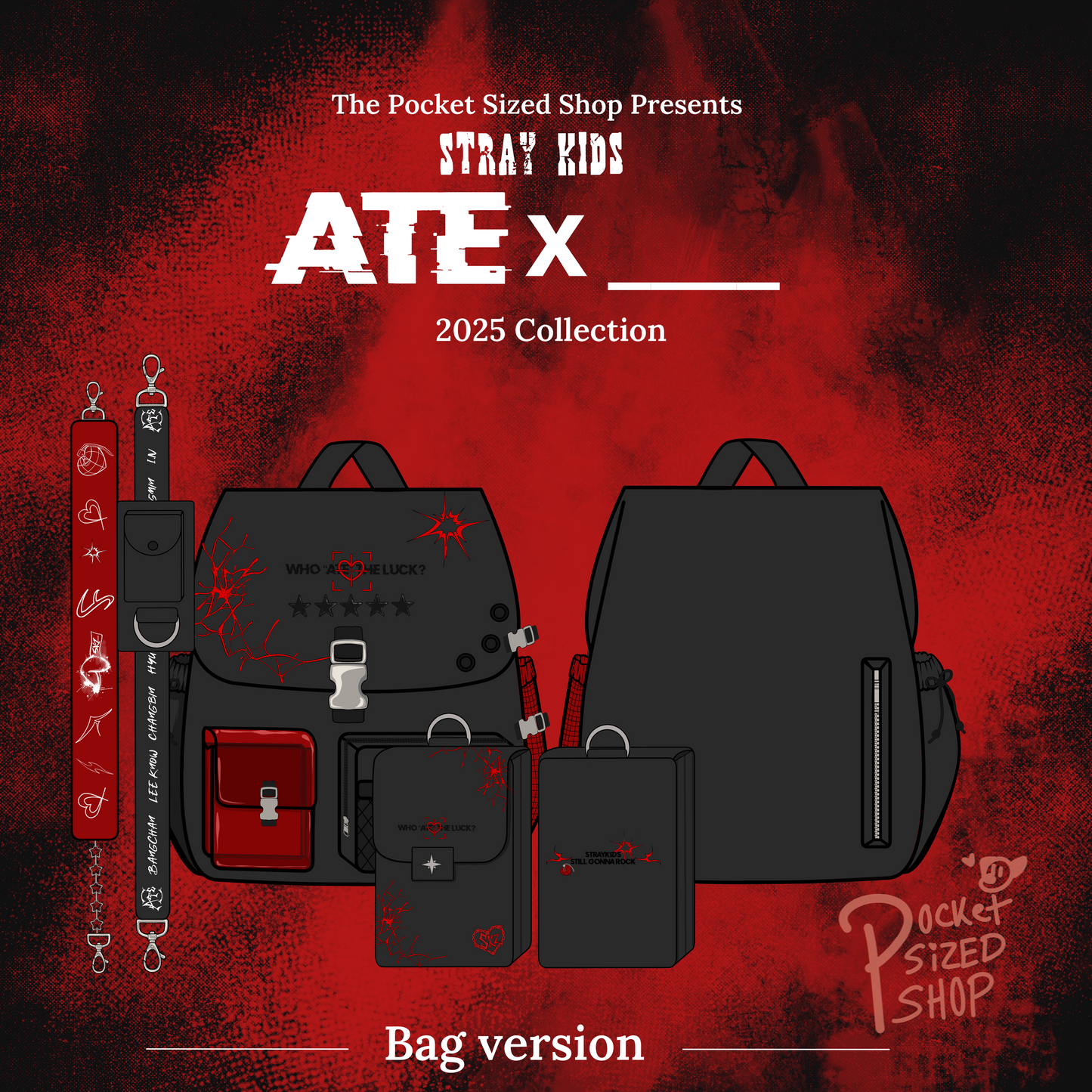Stray Kids “ATE x Hop” Inspired Bag + Mini purse/Wallet (⚡️LIGHTNING PREORDER)