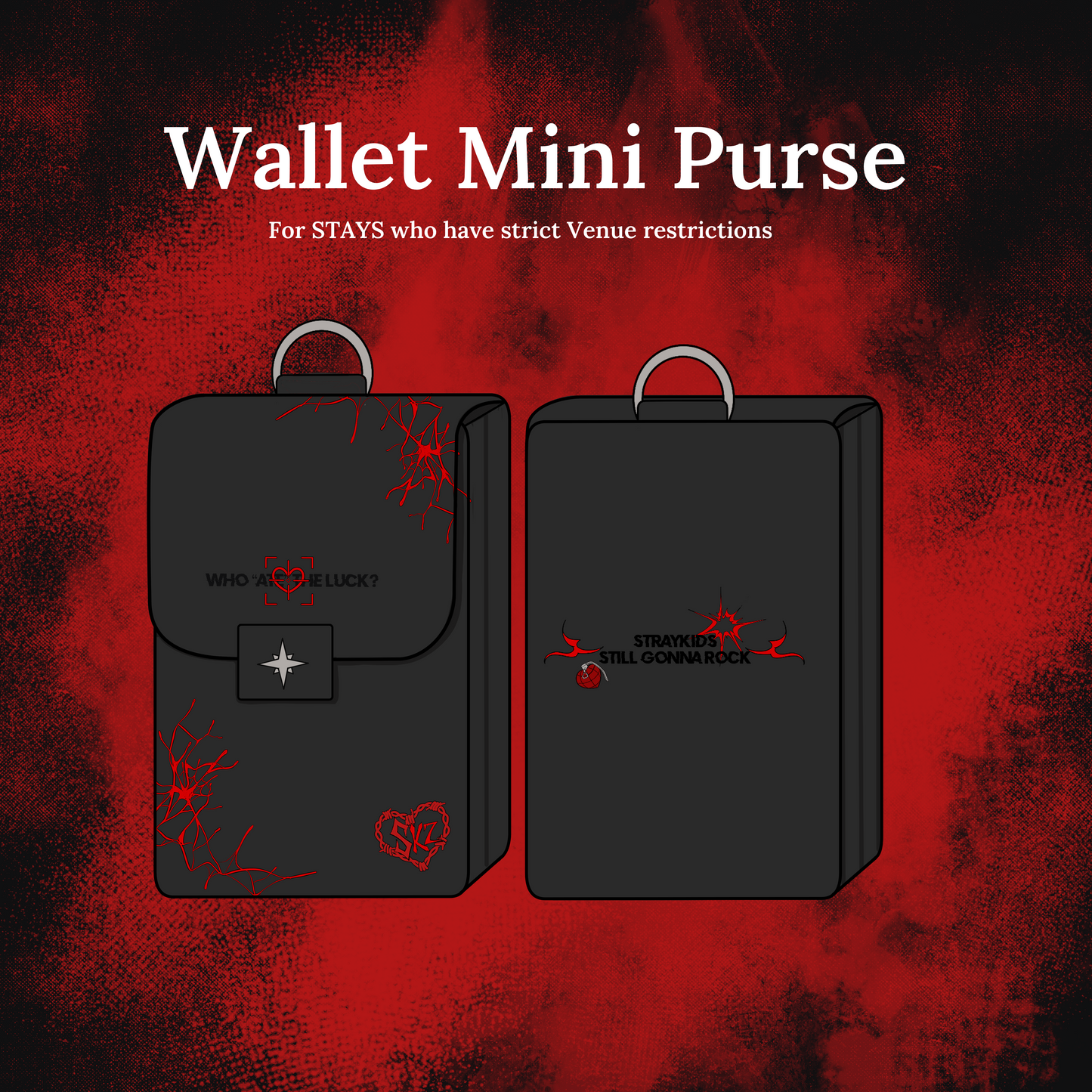 Stray Kids “ATE x Hop” Inspired Bag + Mini purse/Wallet (⚡️LIGHTNING PREORDER)