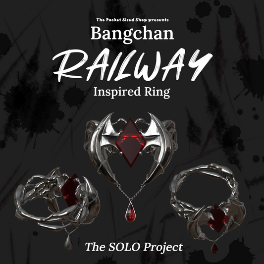 SKZ "RAILWAY" Bangchan Inspired ring ( ⚡Lightning Preorder)